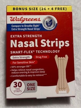 Walgreens Nasal Strips Extra Strength